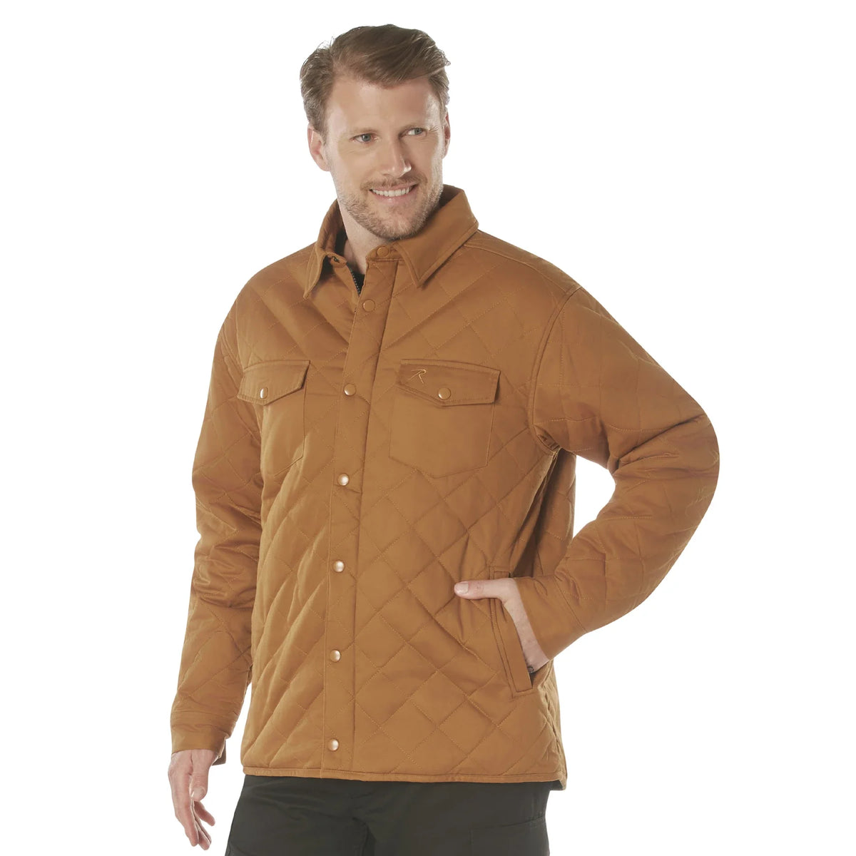 Diamond Quilted Cotton Jacket