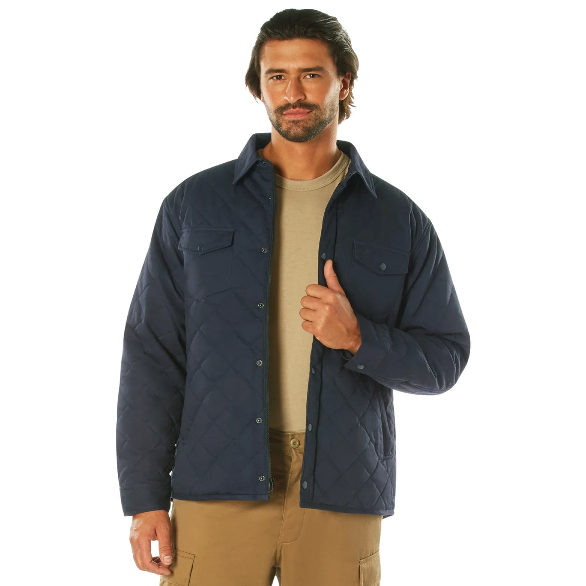 Diamond Quilted Cotton Jacket