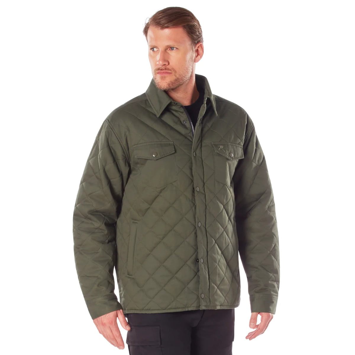 Diamond Quilted Cotton Jacket