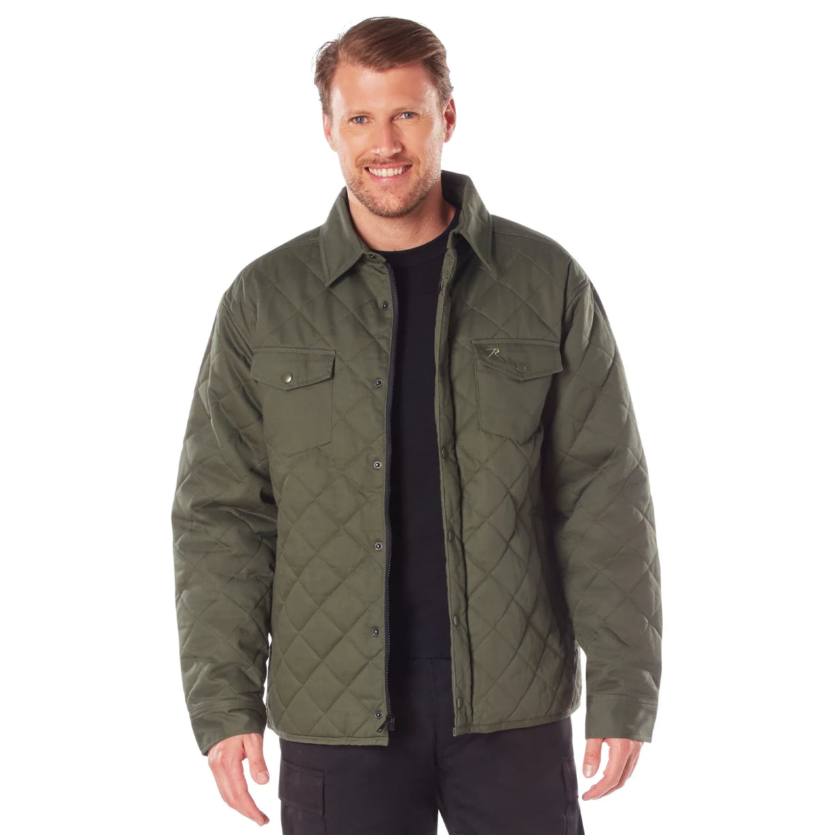Diamond Quilted Cotton Jacket
