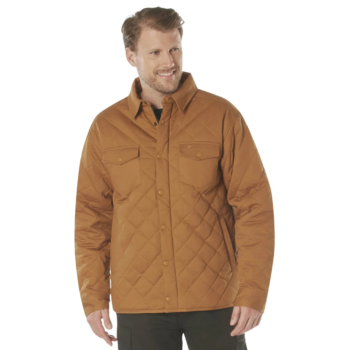 Diamond Quilted Cotton Jacket