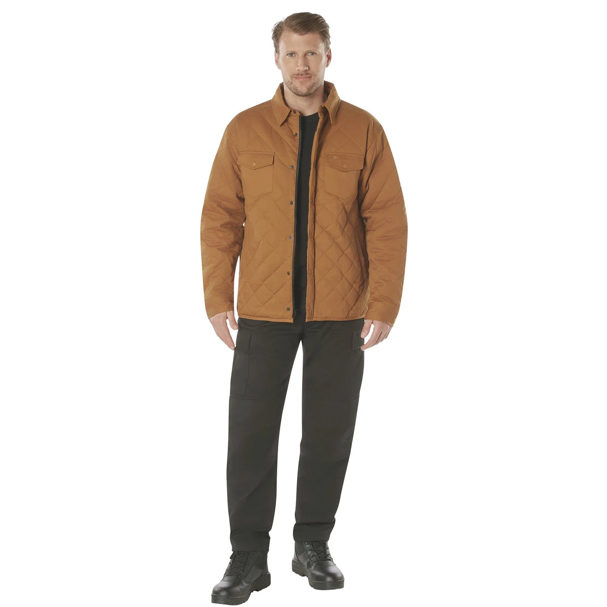 Diamond Quilted Cotton Jacket