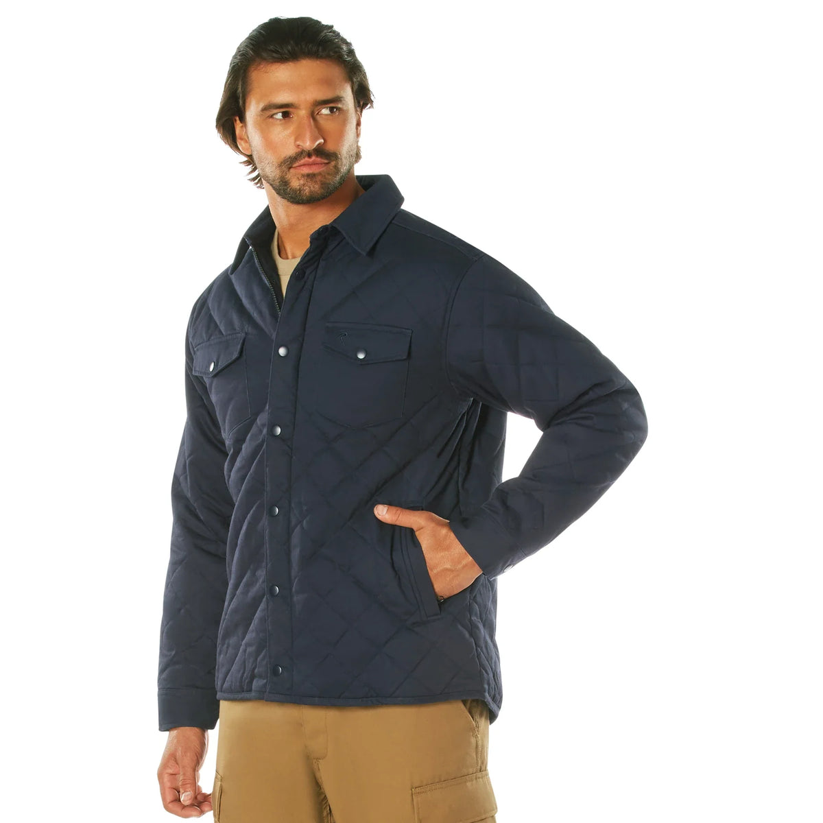 Diamond Quilted Cotton Jacket