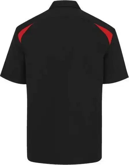 Dickies 05l Short Sleeve Performance Team Shirt - Long Sizes - Black English Red