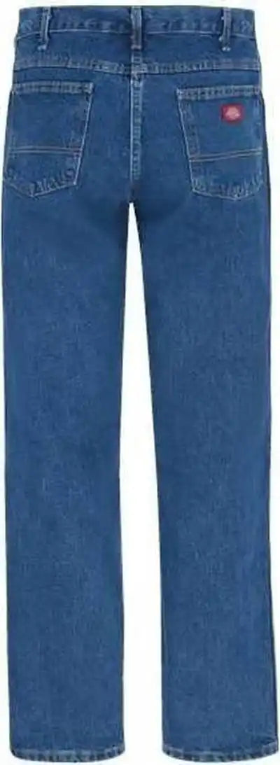 Dickies 1329 5-pocket Jeans - Stonewashed Indigo Blue - 37 Unhemmed