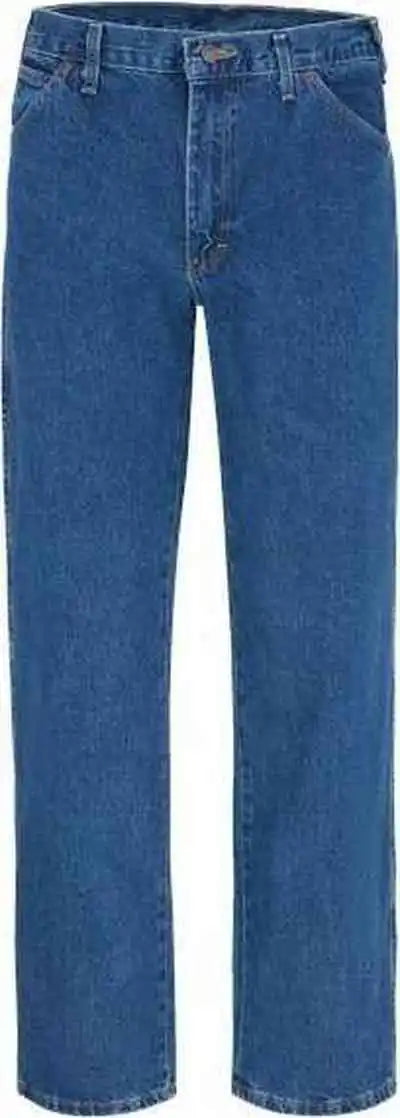 Dickies 1329odd 5-pocket Jeans - Odd Sizes - Stonewashed Indigo Blue - 37 Unhemmed - Navy / 33w