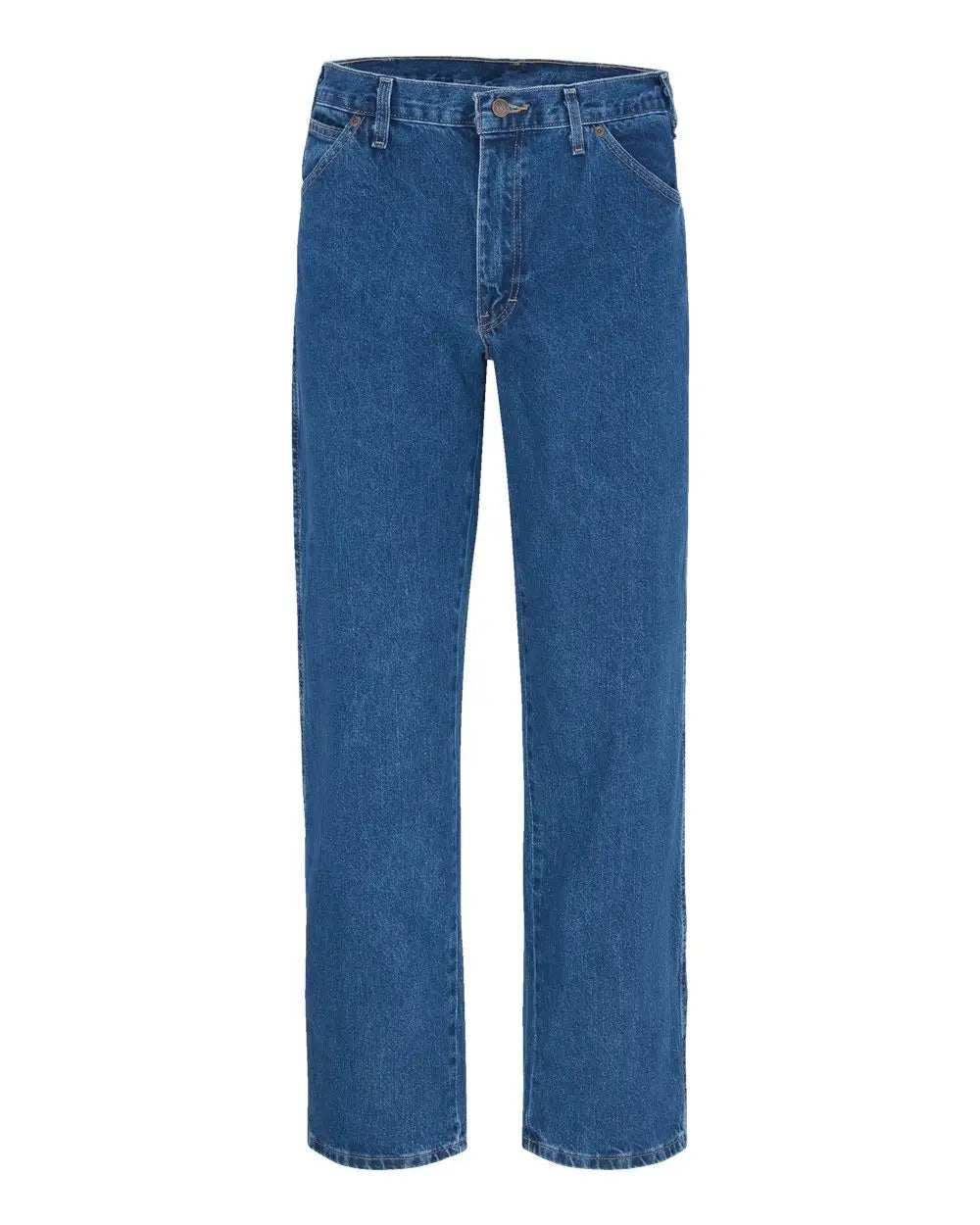 Dickies 1329odd 5-pocket Jeans - Odd Sizes - Stonewashed Indigo Blue - 37 Unhemmed - Navy / 33w