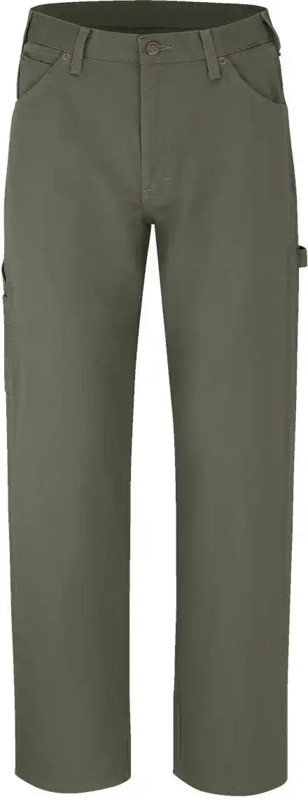 Dickies 1933r Duck Carpenter Jeans - 1933 - Rinsed Moss - 37 Unhemmed - 30w