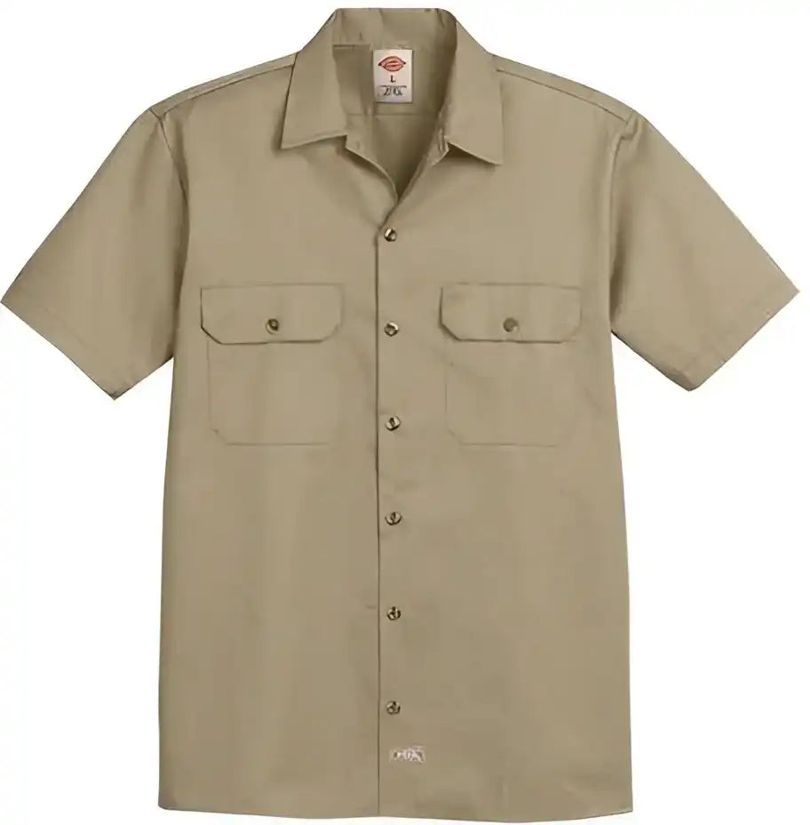 Dickies 2574 Short Sleeve Work Shirt Khaki