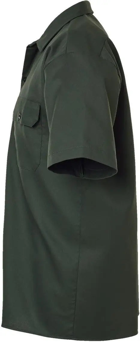 Dickies 2574 Short Sleeve Work Shirt - Olive Green