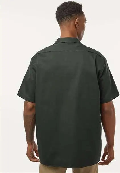 Dickies 2574 Short Sleeve Work Shirt - Olive Green