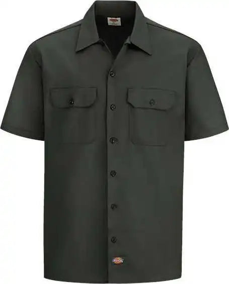 Dickies 2574 Short Sleeve Work Shirt Olive Green
