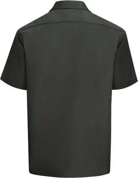 Dickies 2574l Short Sleeve Work Shirt - Long Sizes - Olive Green