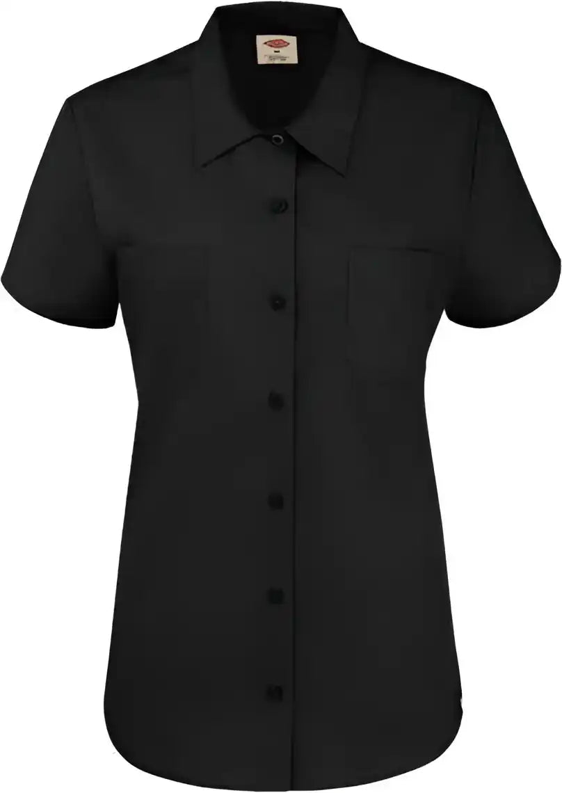 Dickies 5350 Women’s Short Sleeve Industrial Work Shirt Black