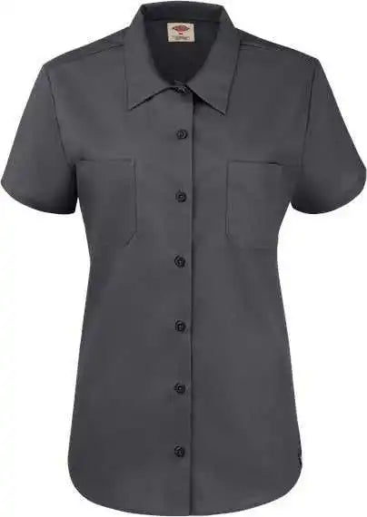 Dickies 5350 Women’s Short Sleeve Industrial Work Shirt - Dark Charcoal