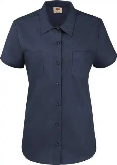 Dickies 5350 Women’s Short Sleeve Industrial Work Shirt Dark Navy