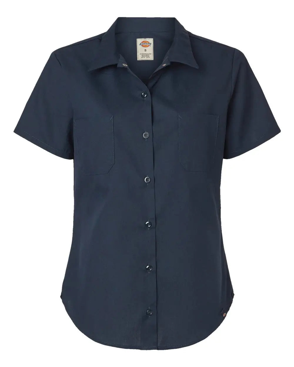Dickies 5350r Women's Industrial Short Sleeve Work Shirt - 5350 - Dark Navy - s