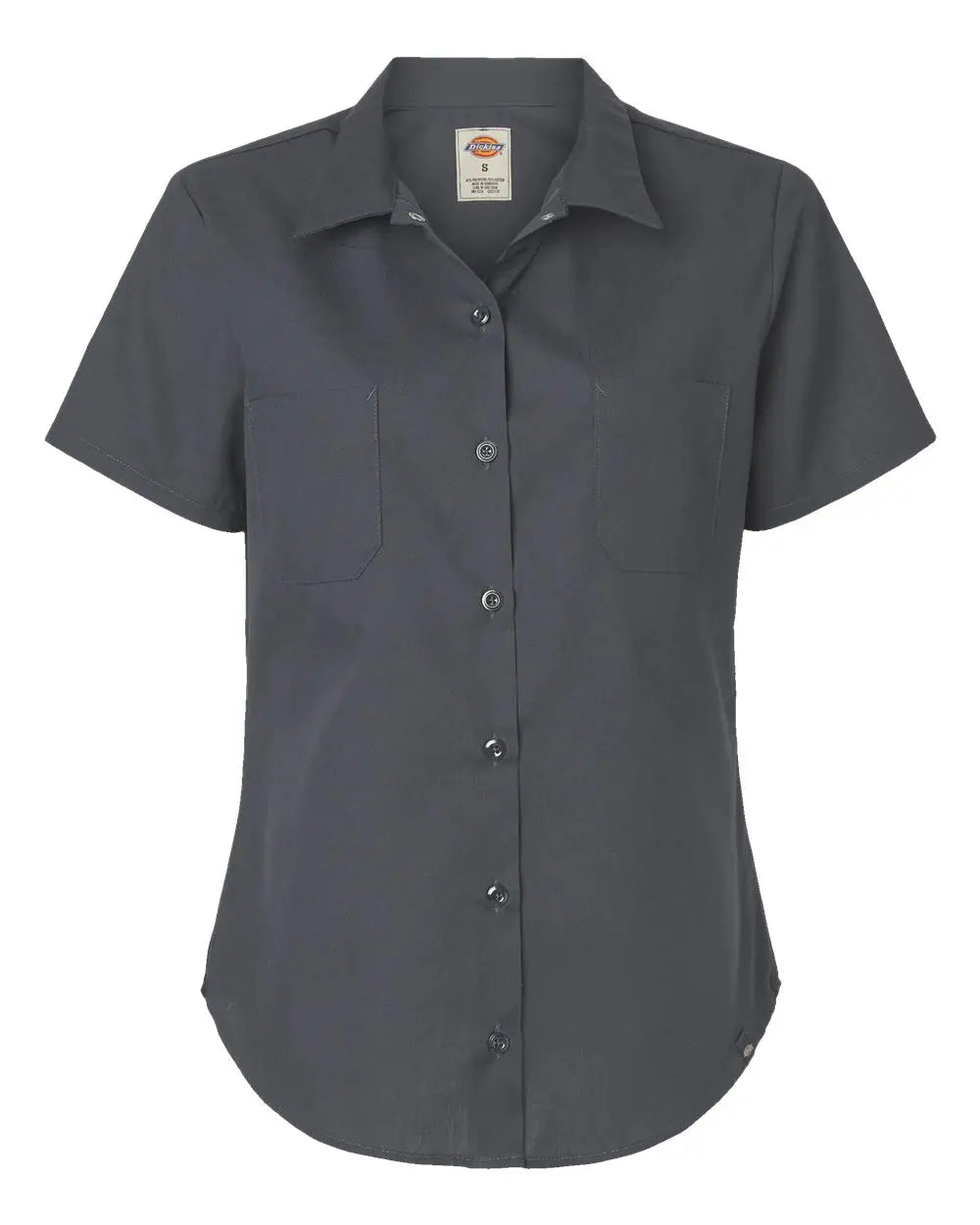 Dickies 5350r Women’s Industrial Short Sleeve Work Shirt - 5350 - Dark Charcoal