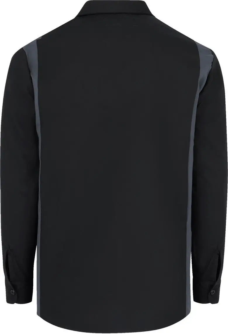 Dickies 5524r Industrial Colorblocked Long Sleeve Shirt - 5524 - Black Dark Charcoal