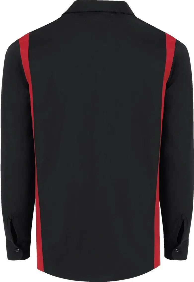 Dickies 5524r Industrial Colorblocked Long Sleeve Shirt - 5524 - Black English Red