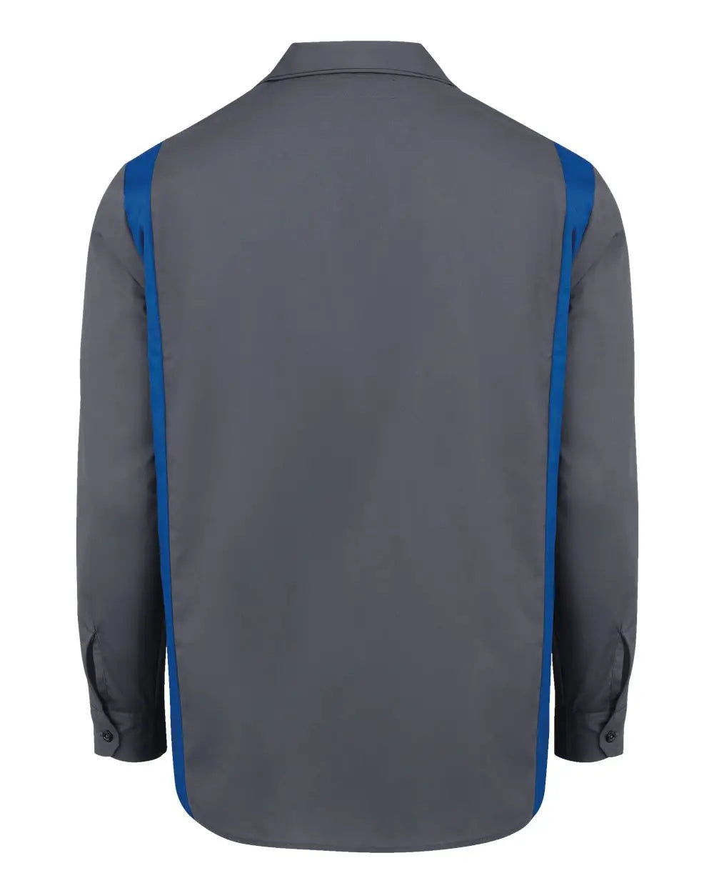 Dickies 5524t Industrial Colorblocked Long Sleeve Shirt - Tall Sizes - Charcoal Royal Blue - Dark Gray / Mt