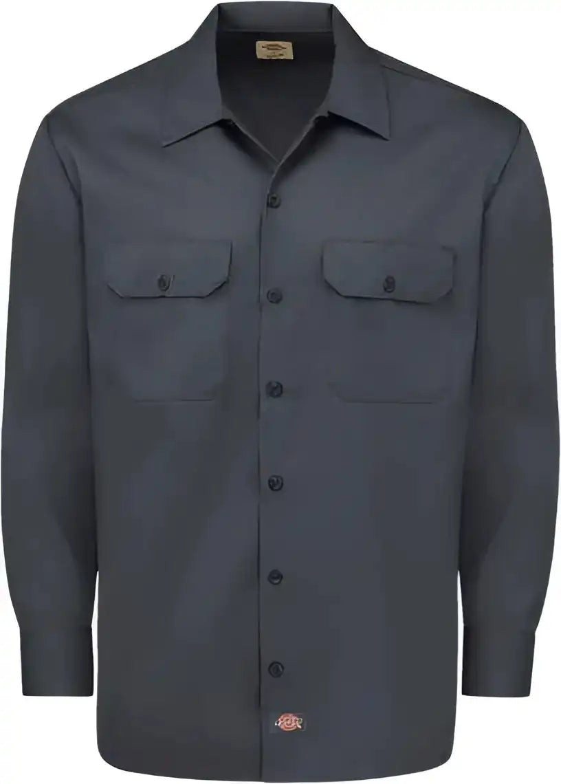 Dickies 5574 Long Sleeve Work Shirt Charcoal