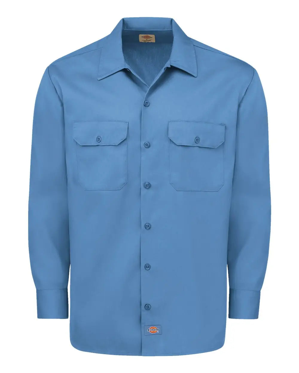 Dickies 5574 Long Sleeve Work Shirt - Gulf Blue