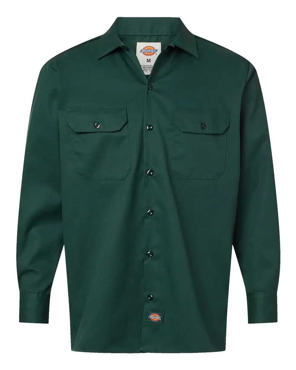 Dickies 5574 Long Sleeve Work Shirt - Hunter Green