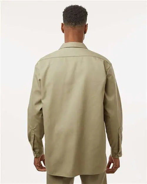 Dickies 5574 Long Sleeve Work Shirt - Khaki