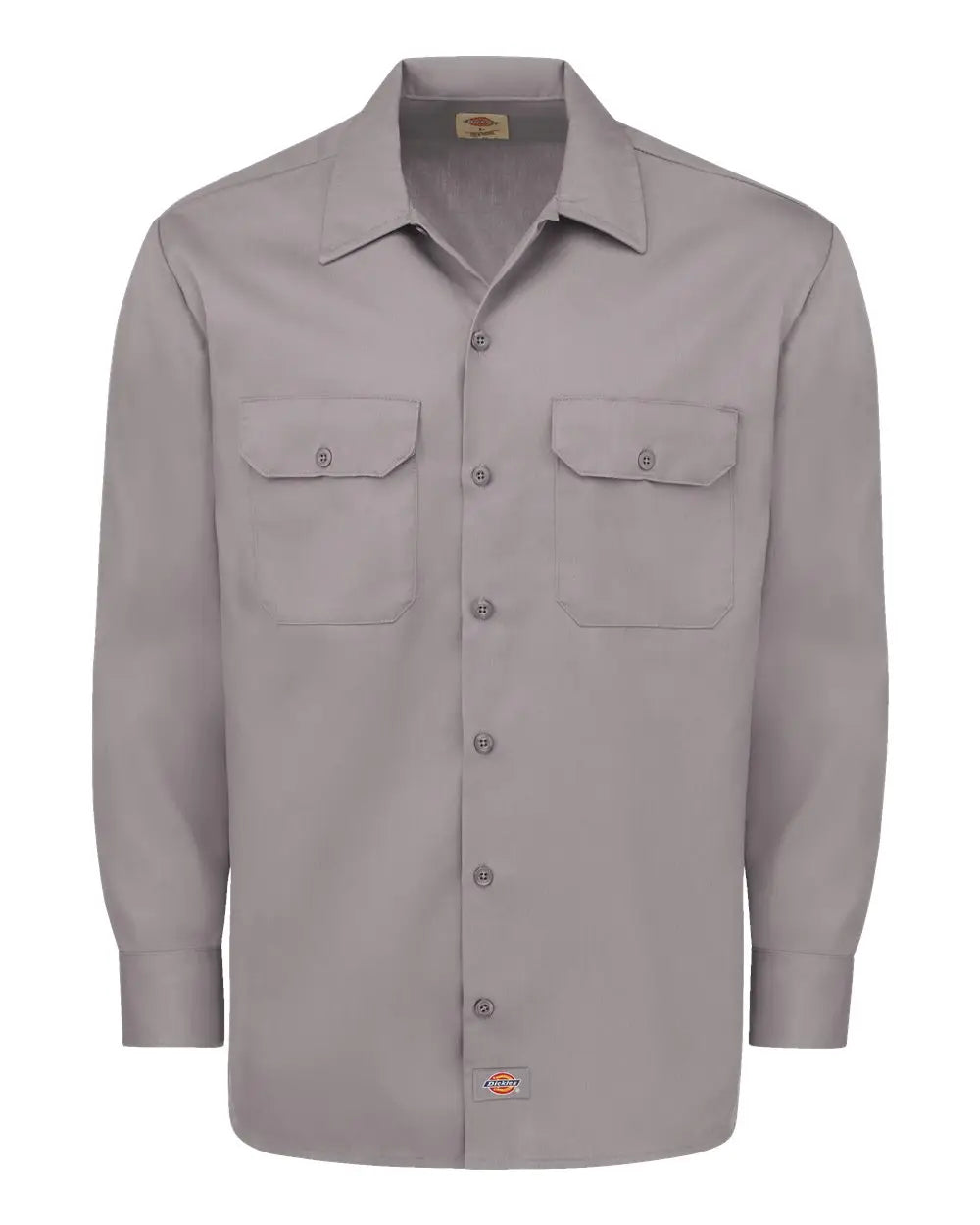 Dickies 5574 Long Sleeve Work Shirt - Silver Grey