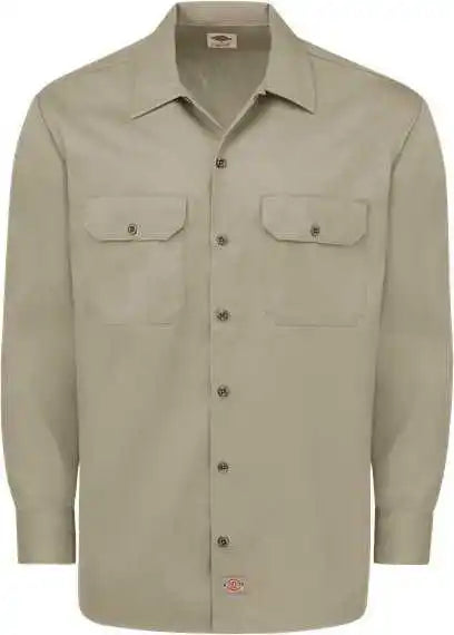 Dickies 5574l Long Sleeve Work Shirt - Sizes - Desert Sand
