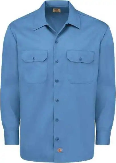 Dickies 5574l Long Sleeve Work Shirt - Sizes - Gulf Blue