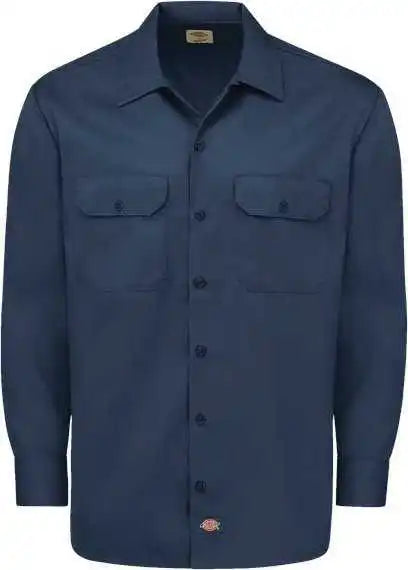 Dickies 5574l Long Sleeve Work Shirt - Sizes - Navy