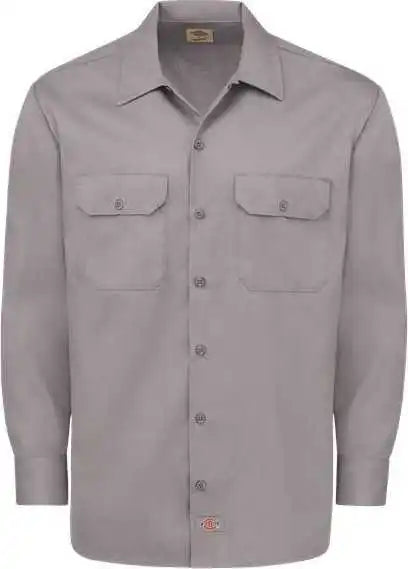 Dickies 5574l Long Sleeve Work Shirt - Sizes - Silver Gray