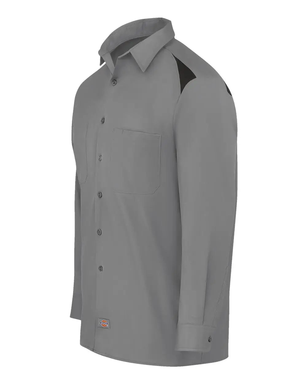 Dickies 6605 Long Sleeve Performance Team Shirt - Smoke Black
