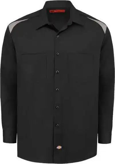 Dickies 6605l Long Sleeve Performance Team Shirt - Sizes - Black Smoke