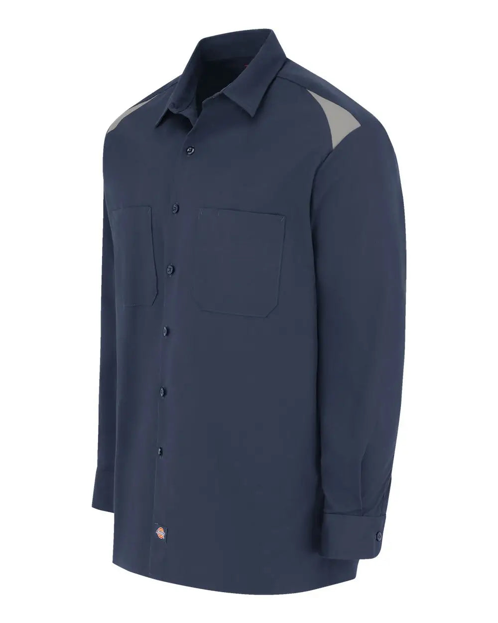Dickies 6605t Long Sleeve Performance Team Shirt - Tall Sizes - Dark Navy Smoke