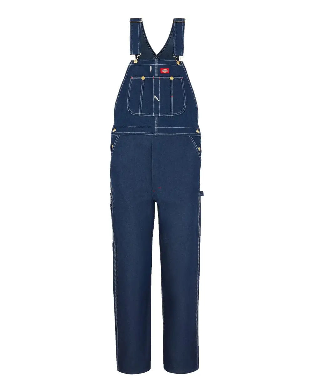 Dickies 8329ext Bib Overalls - Extended Sizes - Indigo Rigid - 32i - Navy / 50w