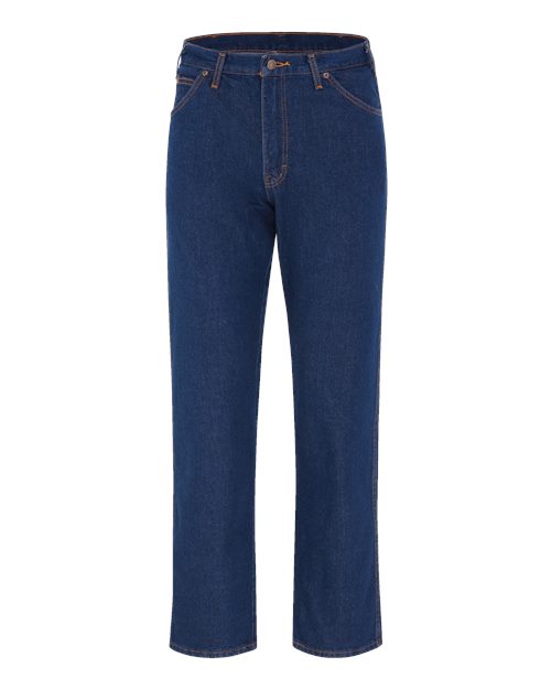 Dickies 9333odd Straight 5-pocket Jeans - Odd Sizes - Rinsed Indigo Rigid - 37 Unhemmed