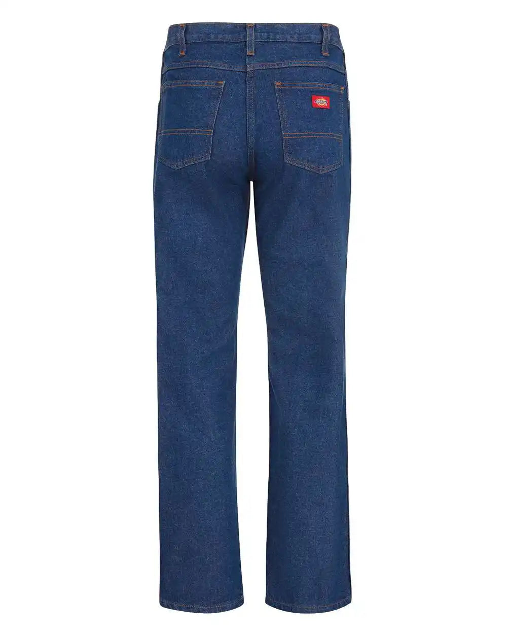 Dickies C993ext Industrial Jeans - Extended Sizes - Rinsed Indigo Blue - 39 Unhemmed - 50w