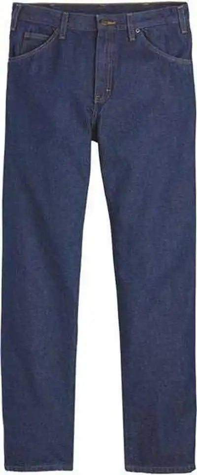 Dickies C993odd Industrial Jeans Odd Sizes Rinsed Indigo Blue 39 Unhemmed