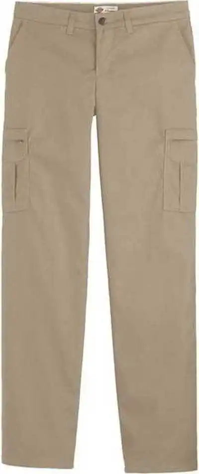 Dickies Fp72 Women’s Premium Cargo Pants Desert Sand 37 Unhemmed