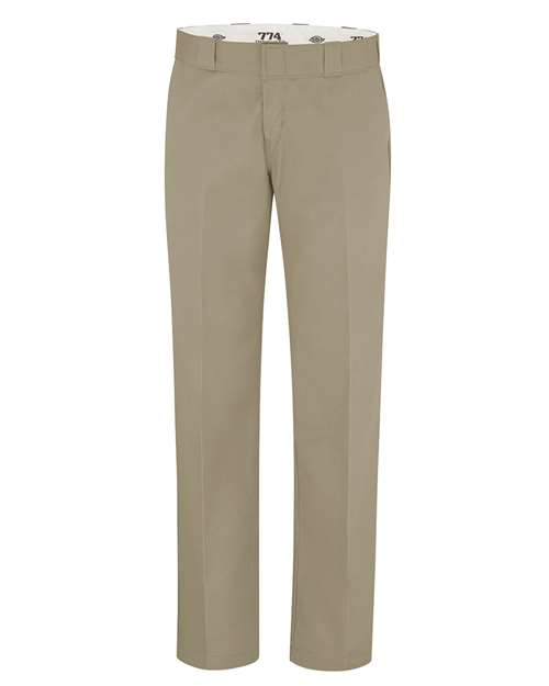 Dickies Fp74ext Women's Work Pants - Extended Sizes - Khaki - Unhemmed