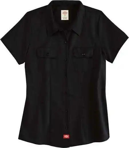 Dickies Fs57 Women’s Short Sleeve Work Shirt Black