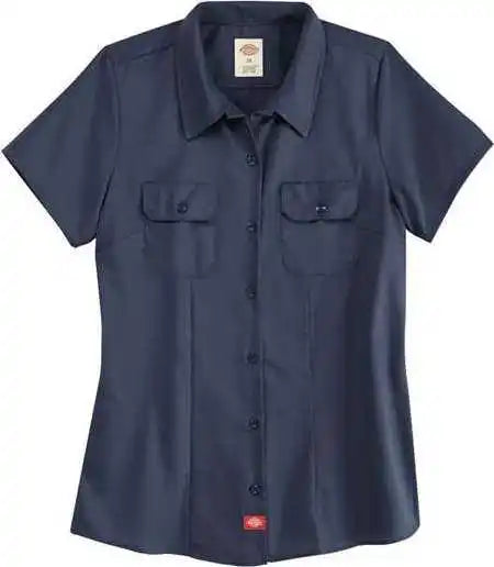 Dickies Fs57 Women’s Short Sleeve Work Shirt - Dark Navy