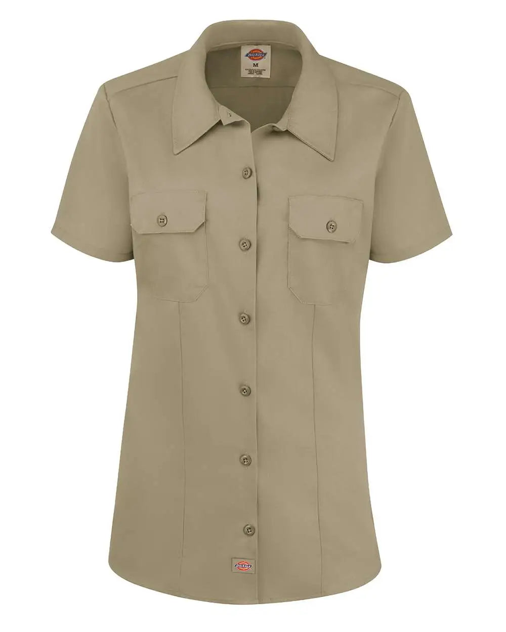Dickies Fs57 Women’s Short Sleeve Work Shirt - Khaki
