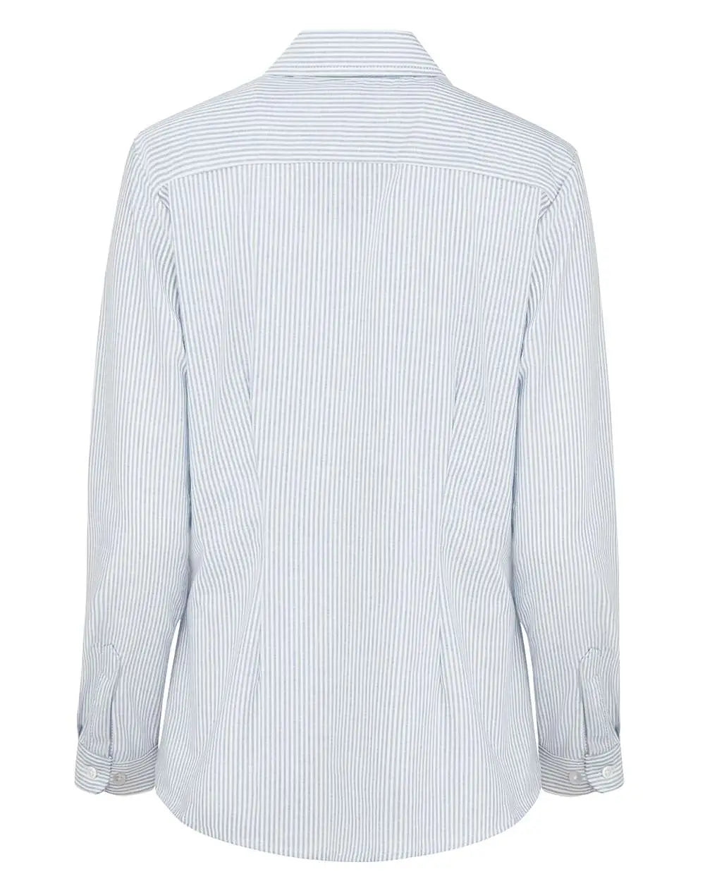 Dickies L254 Women’s Oxford Long Sleeve Shirt - Blue White Stripe