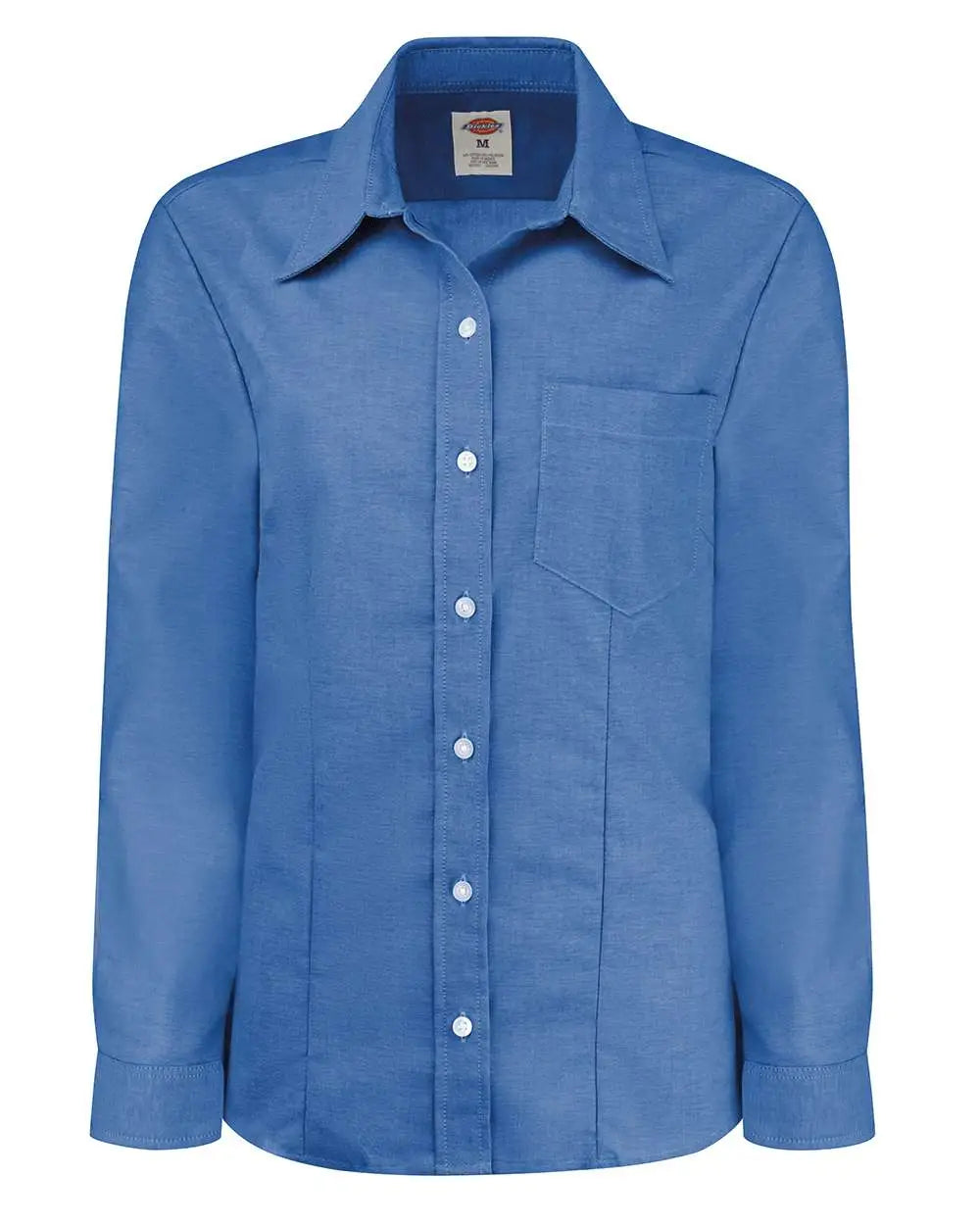 Dickies L254 Women’s Oxford Long Sleeve Shirt - French Blue