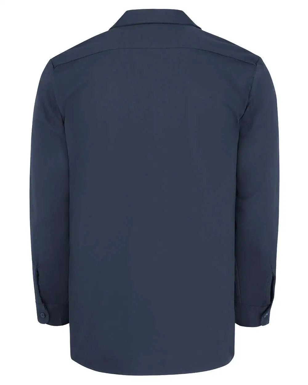 Dickies L307t Industrial Cotton Long Sleeve Work Shirt - Tall Sizes - Dark Navy