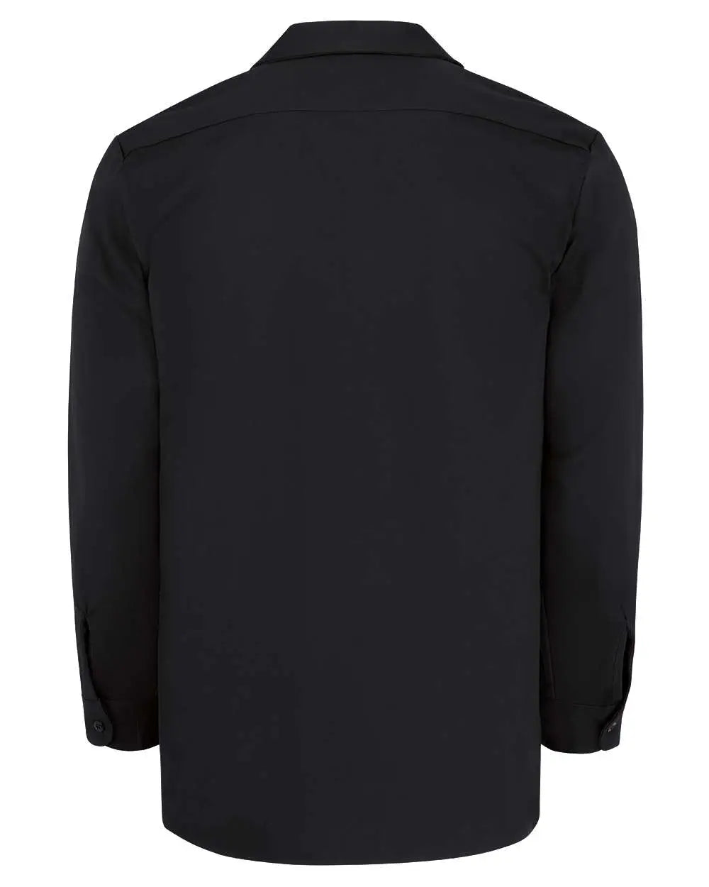 Dickies L307t Industrial Cotton Long Sleeve Work Shirt - Tall Sizes - Black